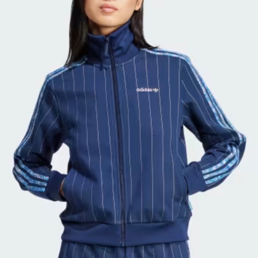 Adidas pinstripe jacket, size M
